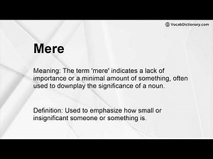 Mere Meaning