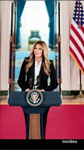 First Lady Melania Trump stuns with timeless beauty and chic style. #shorts #melania #trump #fashion
