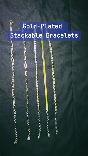 Tewiky stackable bracelets are dainty, gold-plated designs that mix bangles, cuffs, and tennis styles for an effortless layered look. Affordable, trendy, and made to be worn every day. #tiktokshop #bracelets #jewelry #stockingstuffer #hypoallergenic