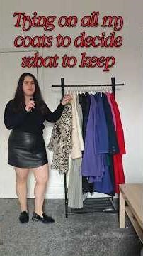 Decluttering my coats for spring #declutter #springstyle