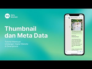 Cara Membuat Undangan Digital Website Part 17 - Thumbnail dan Meta Data