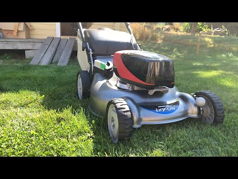 Starting a Honda HRG 466 XB electric mower