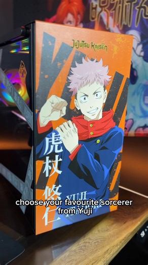 🚨ATTENTION ANIME LOVERS🚨 Don't miss this INCREDIBLE collab! Jujutsu Kaisen PCs are now here at AFTERSHOCK PC! Step into the cursed world of Jujutsu Kaisen with the ultimate power on your side. ⚡ Yuji. Megumi. Nobara. Gojo. Pick your fave and conquer every game world in style. From cursed battles to laid-back adventures, our PCs are built to deliver ultimate performance. Each Jujutsu Kaisen PC comes with unique customisations: ✨ High-Quality Panel Prints ✨ Cursed Fan Grills ✨ Themed GPU Backpla