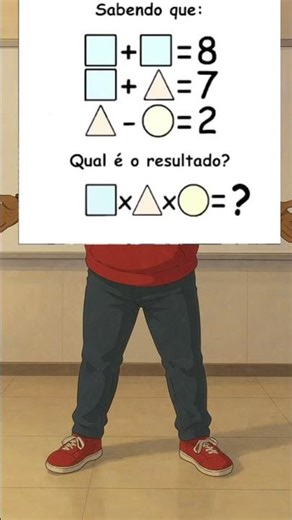🧠 Desafio Matemático: Você resolve esse enigma com quadrado, triângulo e círculo?