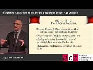 Integrating ABA Methods in Schools: Session 6 Part 1 - Setting Events