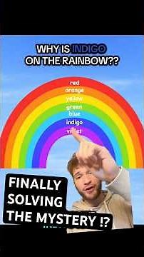 why is the color indigo on the rainbow? 🌈 🤔 #explained #funfacts #viralshorts