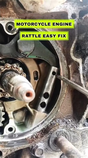 Motorcycle Engine Rattle? Easy Fix #mechanic #motorcycle #repair #engineering