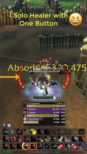 I Solo Healer with One Button in World of Warcraft