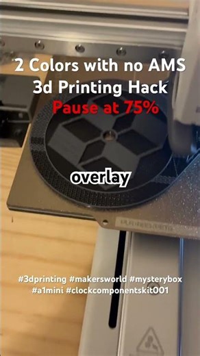 No AMS 2 Color 3D Printer Hack #3dprinting #2025 #a1mini #hackfreefire #mysterybox #makersworld