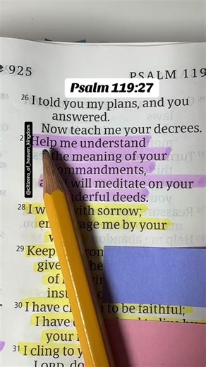Understanding Psalm 119:27 for Spiritual Growth