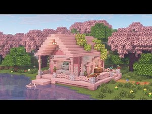 [Minecraft] How to Build a Lakeside Starter House / Tutorial