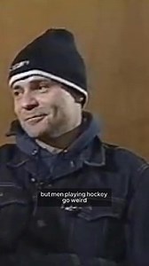 “Men playing hockey go weird”... From an interview with Gord Downie and Ron MacLean in 2002. What’s your go-to puck joke? | Gord Downie