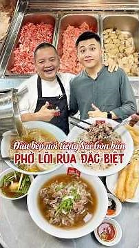 Pho broth simmered for 17 hours by renowned Master Chef Vo Quoc - menu starts from only 40k.