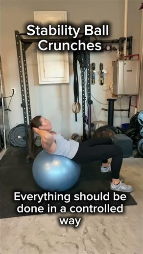 Stability Ball Crunches