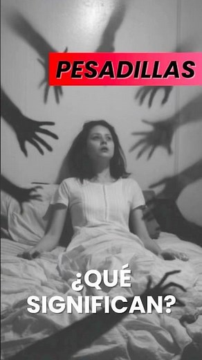Pesadillas, qué significan? #psicologia #sueños #pesadillas #terapia