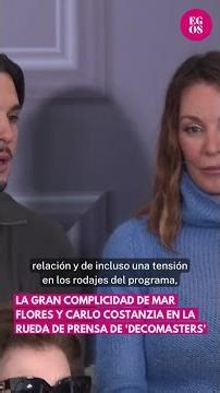 💕 La gran complicidad de Mar Flores y Carlo Costanzia en la rueda de prensa de 'DecoMasters'