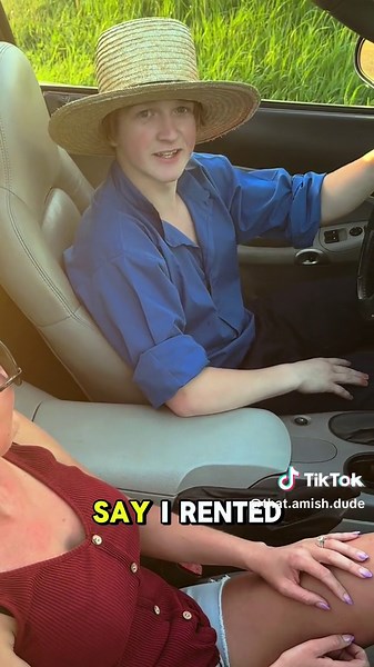 I still have strong connections #amishdude #amishgonewild #tryingnewthings #famous #girlfriend #car #connections #