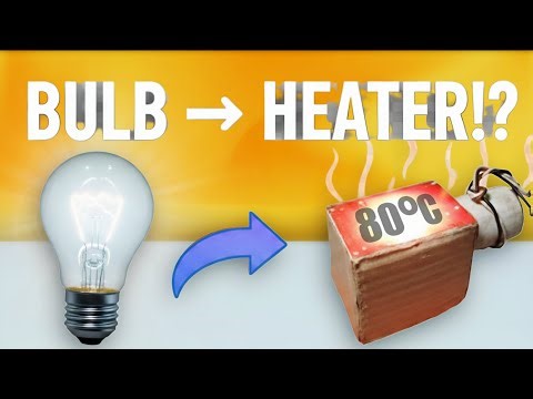 How to Make a MINI PORTABLE HEATER using bulb||