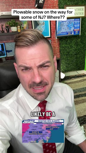 Another Jersey snowstorm on the way. Plowable snow north, sleet and freezing rain south. Deets here. #snow #nj #winter