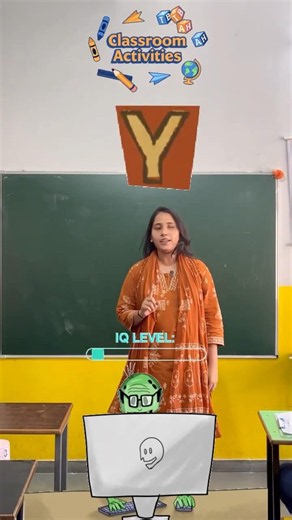 Letter Y Chalk Game ✏️😄 | Fun Classroom Learning Activity for Kids | Doon Blossom Academy #shorts