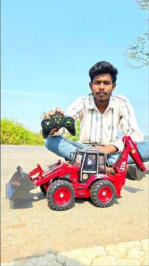 Red JCB Fully Remote Control