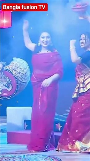 Apu Biswas Durga Puja Dance 🔥 | Stage Arati Performance ❤️ #shorts