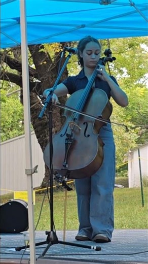 Bluegrass Cello in the Rain - New Camptown Races