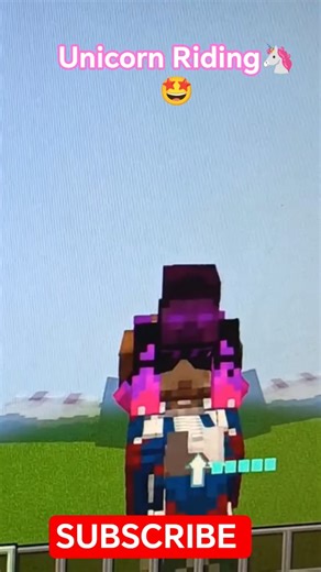 Minecraft but I Ride a Magical Unicorn 🦄🔥 #minecraft #shorts #trending #shortsfeed #viral