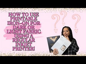 How to use printable iron-on for dark or light fabric!