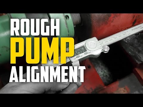 Rough Pump Alignment With Flexible Coupling