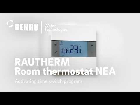 RAUTHERM Room thermostat NEA - Activating time switch program