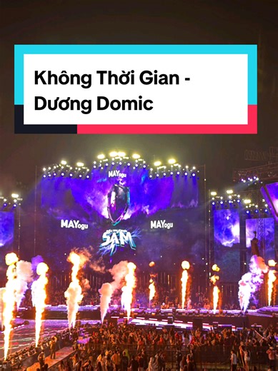 Dương Domic biểu diễn Không Thời Gian tại Đấu Trường Sấm