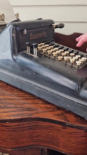 Vintage Burroughs Adding Machine, Works! Manual Hand Crank Calculator, Antique Cast Iron, Industrial Aesthetic, Counting Machine, Numbers - Etsy