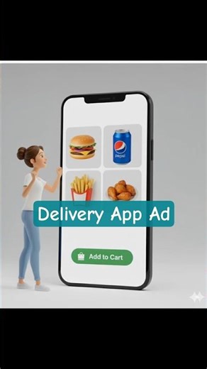 AI AD FOR DELIVERY APP #aiadvertising