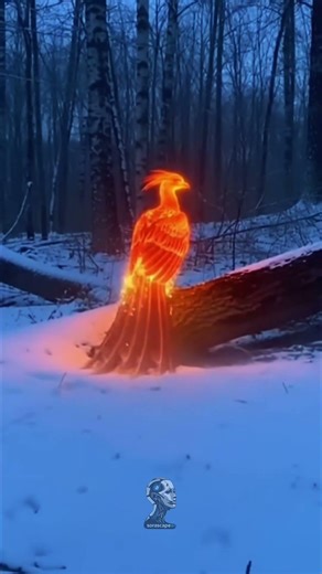 #phoenix bird in a forest 😱