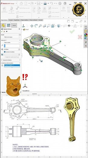 📐➡️⚙️ Del plano técnico al modelo 3D en SolidWorks👉 Te enseño a cómo realizarlo paso a paso 🧠