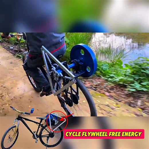 DIY Cycle Flywheel Free Energy Machine Craft Tutorial