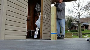 Use gravity and water to sink your dock posts ( #pilings ) 3 feet into the mud. Order a higher grade of exterior pressure treated wood from your lumberyard called "Critical Structure" - It's a grade above "Ground Contact". Simply tie into your lawn irrigation pump. These powerful pumps create enough volume and pressure to get the job done. Normal house water pressure is not enough. Sandy soils work best. If you have clay (like we did) plan on spending a little more time. Create a waterjet nozzle