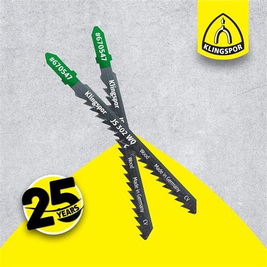 🪚 Tear Through Timber with the JS 302 WQ Extra! Klingspor’s Cr-V jigsaw blade is built for fast, rough cuts through: - Softwood - Plywood - MDF - Kitchen tops - Chipboard & more Perfect for woodworking pros who need speed, strength and serious value. A top seller for a reason. 👉 Find out more: https://www.klingspor.co.za/products/saw-blades/js-302-wq-extra 📞 Phone: 27(011) 392 3030 📧 Email: info@klingspor.co.za #Klingspor #KlingsporSA #KlingsporRetailRange #Cutting #Sanding #Grinding #Abrasi