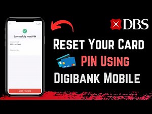 How to Reset Card PIN using digibank Mobile | DBS Bank