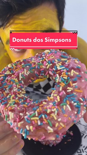 Como fazer o donuts dos Simpsons! #donuts #simpsons #donut #receitafacil #receita