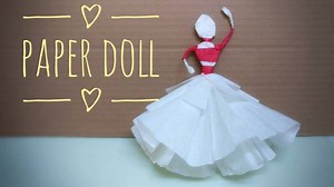 Dancing Doll for more click on link https://www.youtube.com/watch?v=KEWZyDYSWe0 #makeyousmile #artandcraft #art #craft #paperdoll #papercraft #dancingdoll #doll #poojaart #princess #diy #doityourself #making | Art and Craft