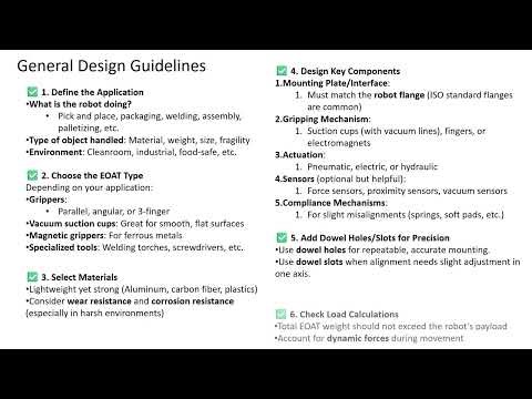INDUSTRIAL ROBOTS PART 6.9: - EOAT DESIGN BASICS