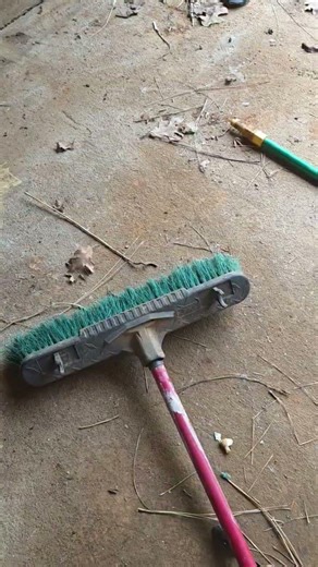 quick fast in a hurry compact push broom invention