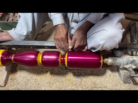 How to Colour Wooden Cot Leg | Step by Step Process