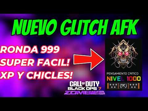 BO7 ZOMBIES NUEVO GLITCH AFK RONDA 999 SUPER FACIL XP Y CHICLES ILIMITADOS
