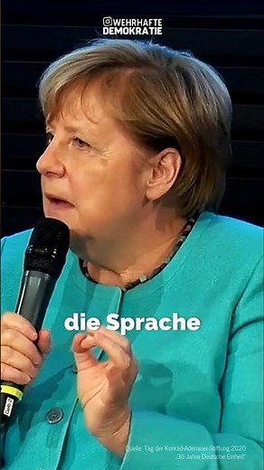 "Achtet auf die Sprache!" Angela Merkel