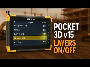 Topcon Pocket 3D V15 - How to Unselect & Select Layers