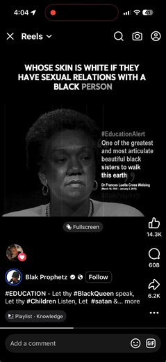 Dr. Frances Cress Welsing was one of the most fearless and brilliant minds in Black psychology. Her work pushed us to look deeper at the roots of racism—not just as hate, but as fear. She argued that white supremacy is a global system shaped by a fear of “genetic annihilation,” a fear of losing power and identity in a world where people of color are the majority. Whether you agree with her entire theory or not, her courage to say what others were afraid to even whisper changed the conversation f