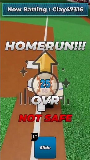 Hitting a homerun in superstar baseball #roblox #viral